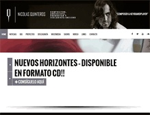 Tablet Screenshot of nicoquinterosmusic.com